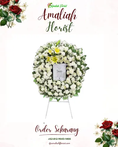 Krans Bunga Duka Cita di Cikutra